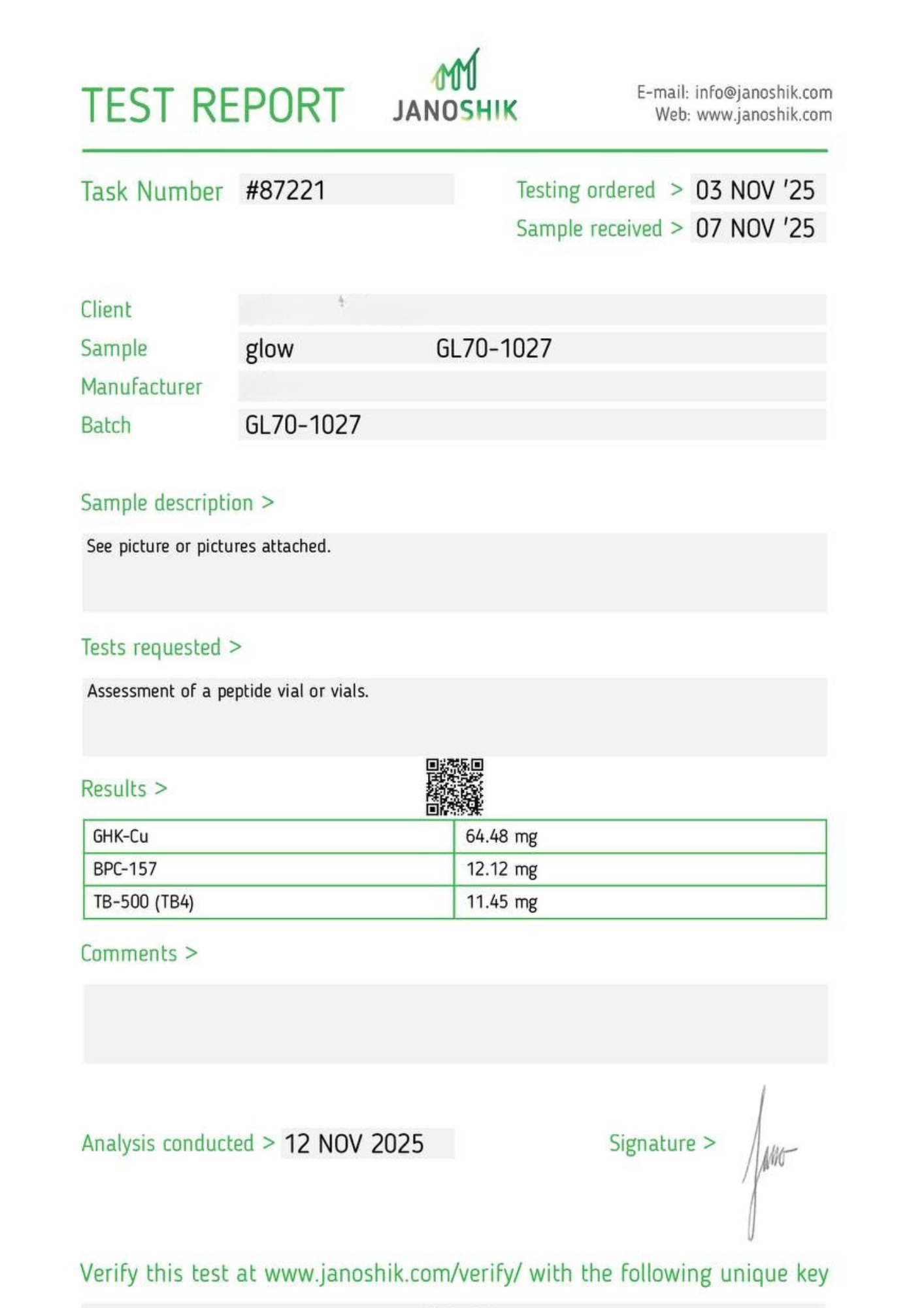 GLOW70 - Reusable Loaded Pen