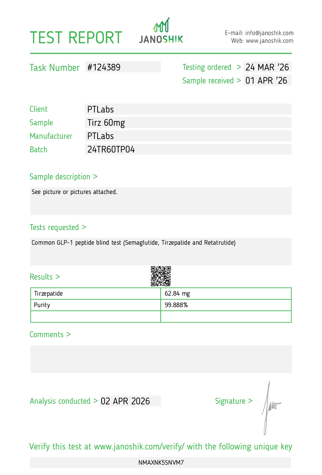 Tirzepatide 40mg / 60mg Loaded Pen | PTLabs Peptides
