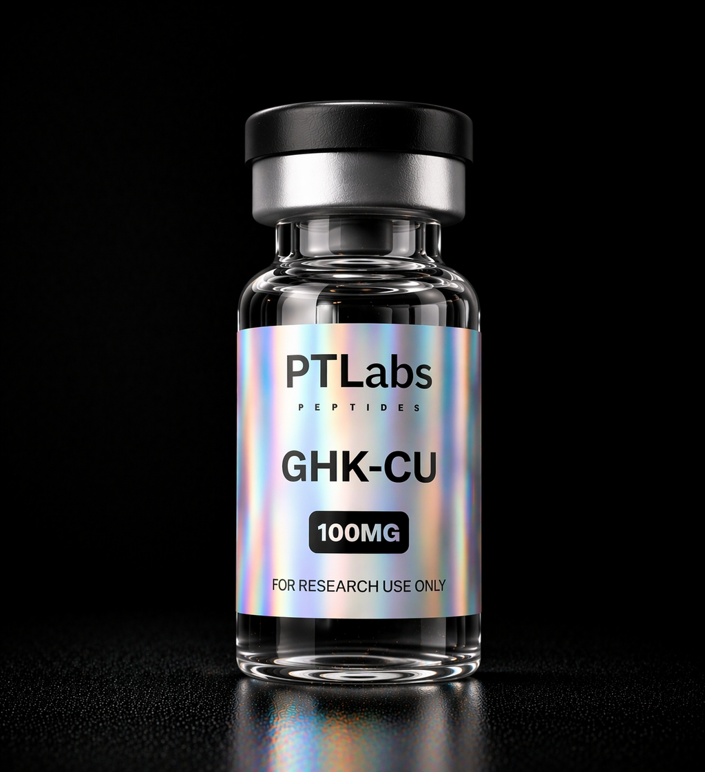 GHK Cu 100mg vial PTLabs peptides research compound