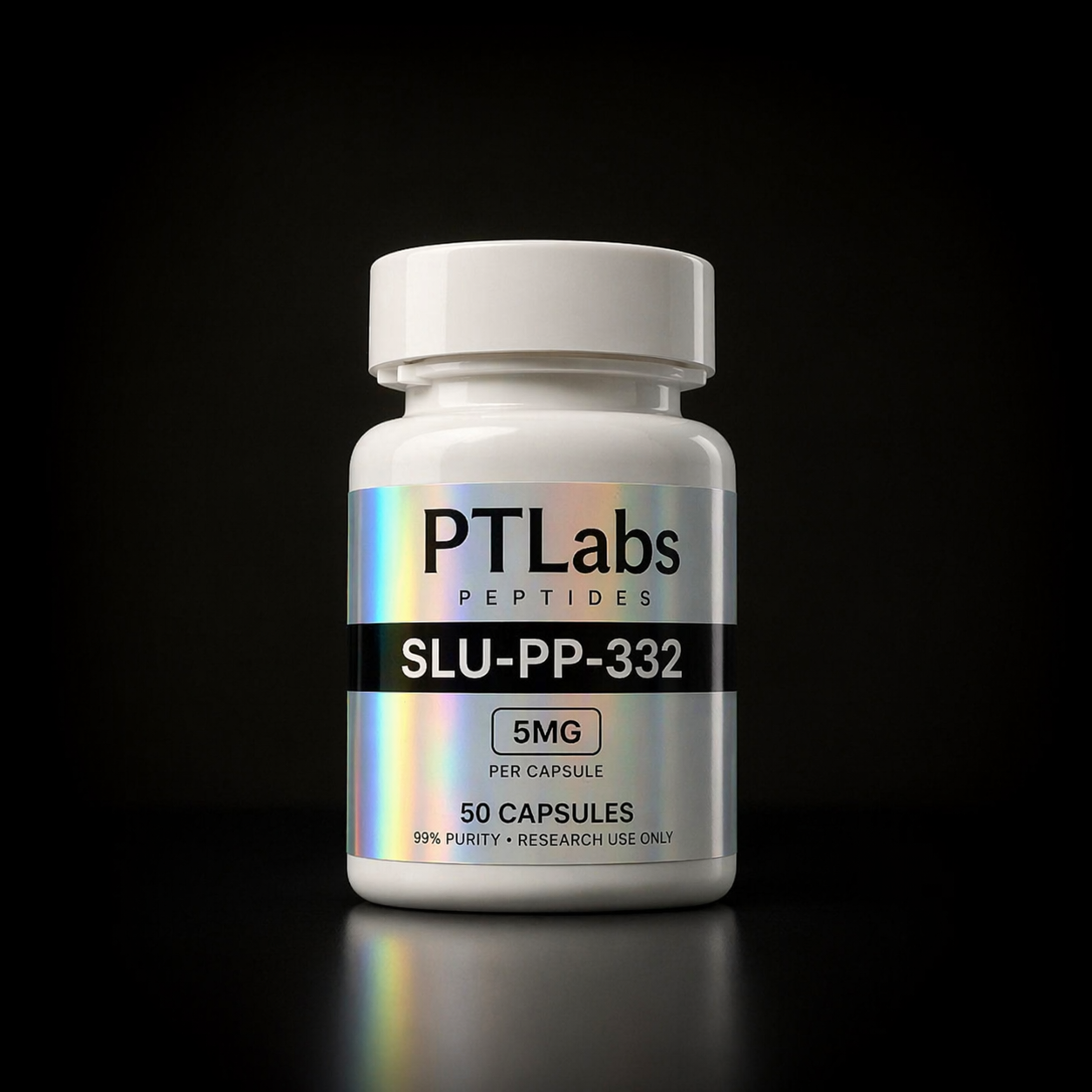 SLU-PP-332 5mg capsules bottle by PTLabs peptides 50 tablets